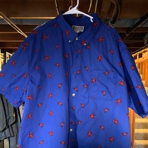 DuluthTrading LOBSTER Men's BBQ Short Sleeve Shirt